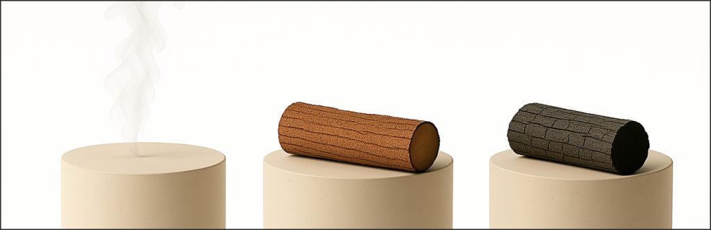 Infographic comparing plasma energy and laser heat, showing how each type of energy interacts differently with tissue