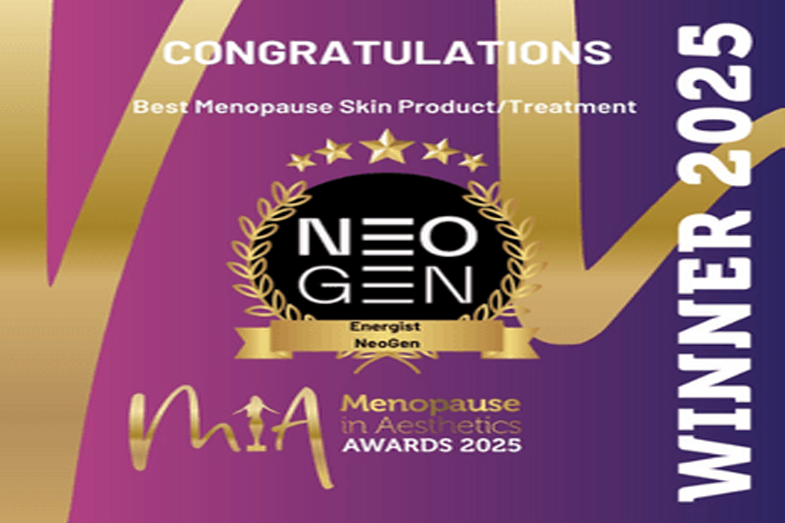 NeoGen wins the Menopause in Aesthetics Award 2025 in Europe for nitrogen plasma technology