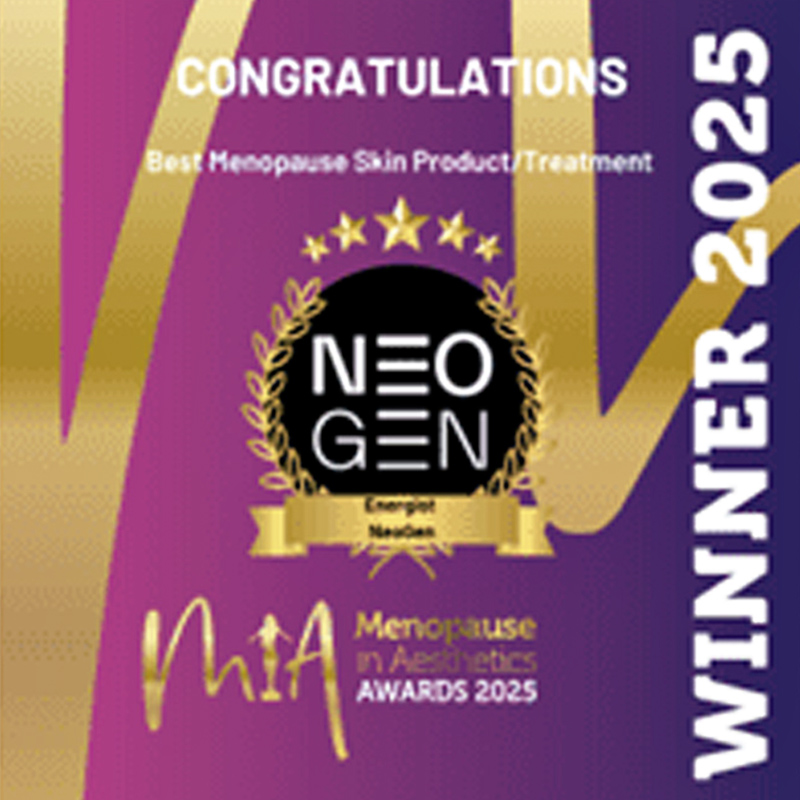 NeoGen winner of Best Menopause Skin Product and Treatment at the 2025 Menopause in Aesthetics Awards