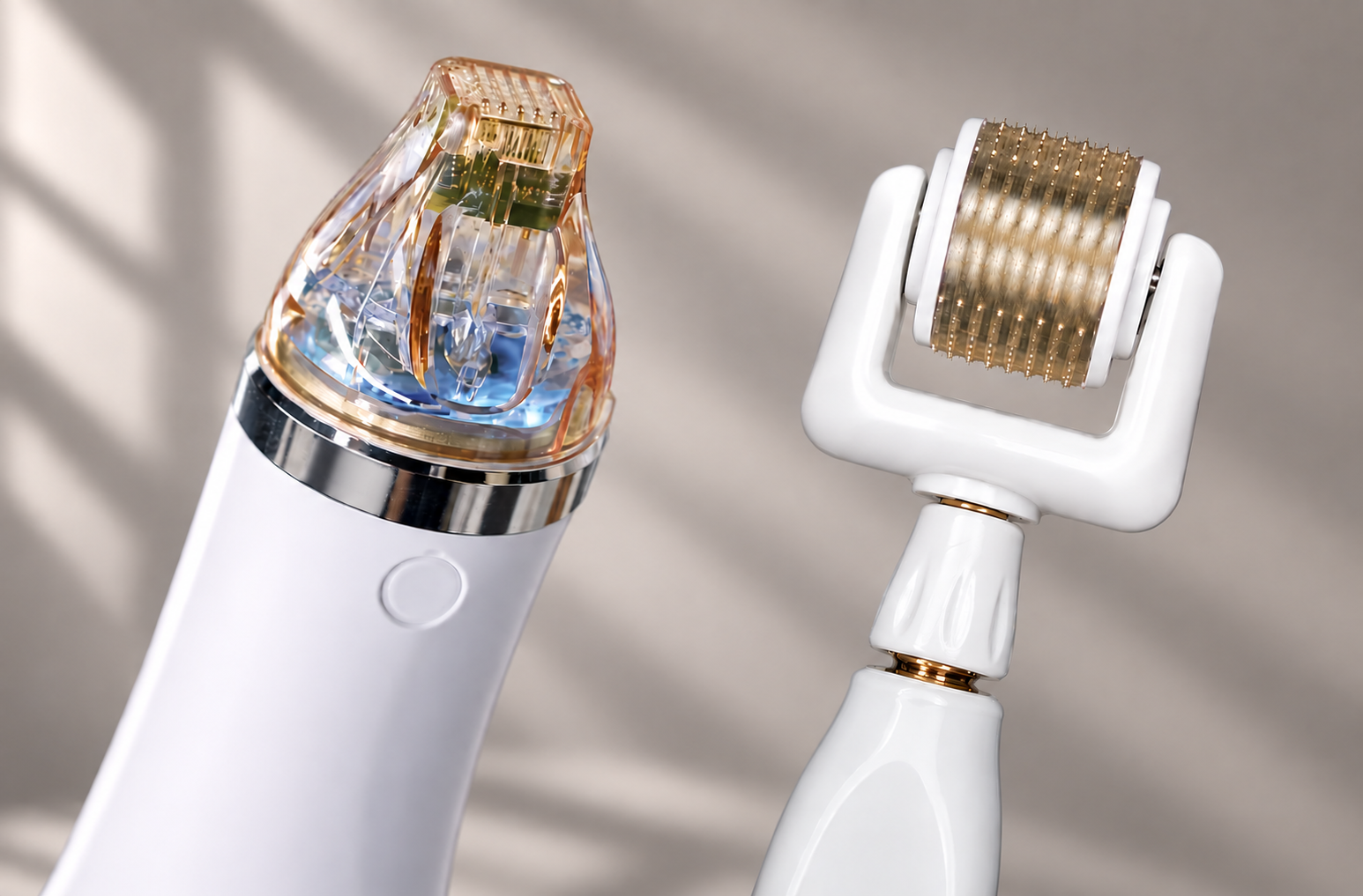 RF microneedling device and Plexr Lumen plasma energy microneedling roller